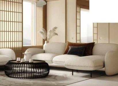 Corner sofa L-shape Seat Corner Sofas Fabric Living room Design Couches Upholstery Modern